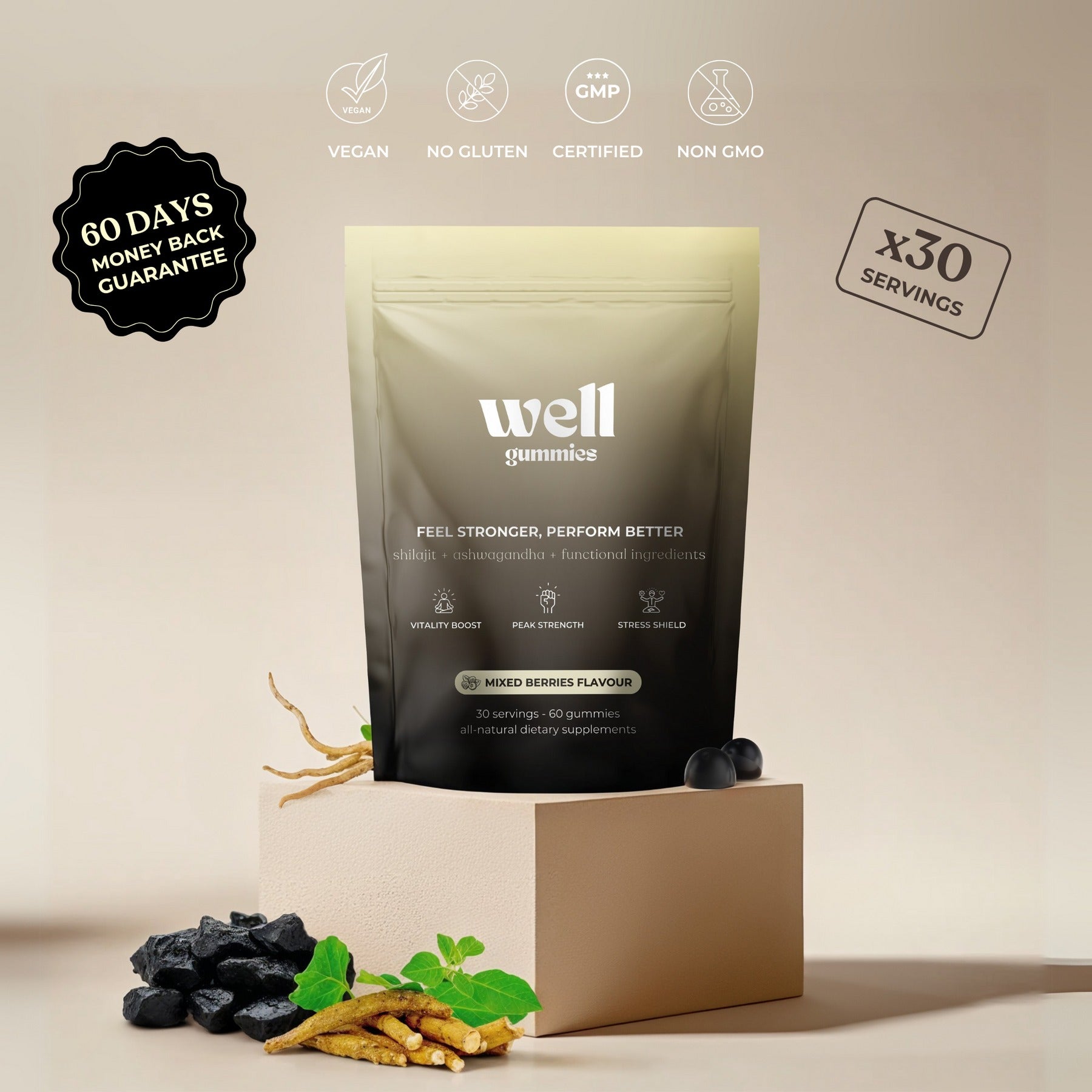 Shilajit Energy Gummies