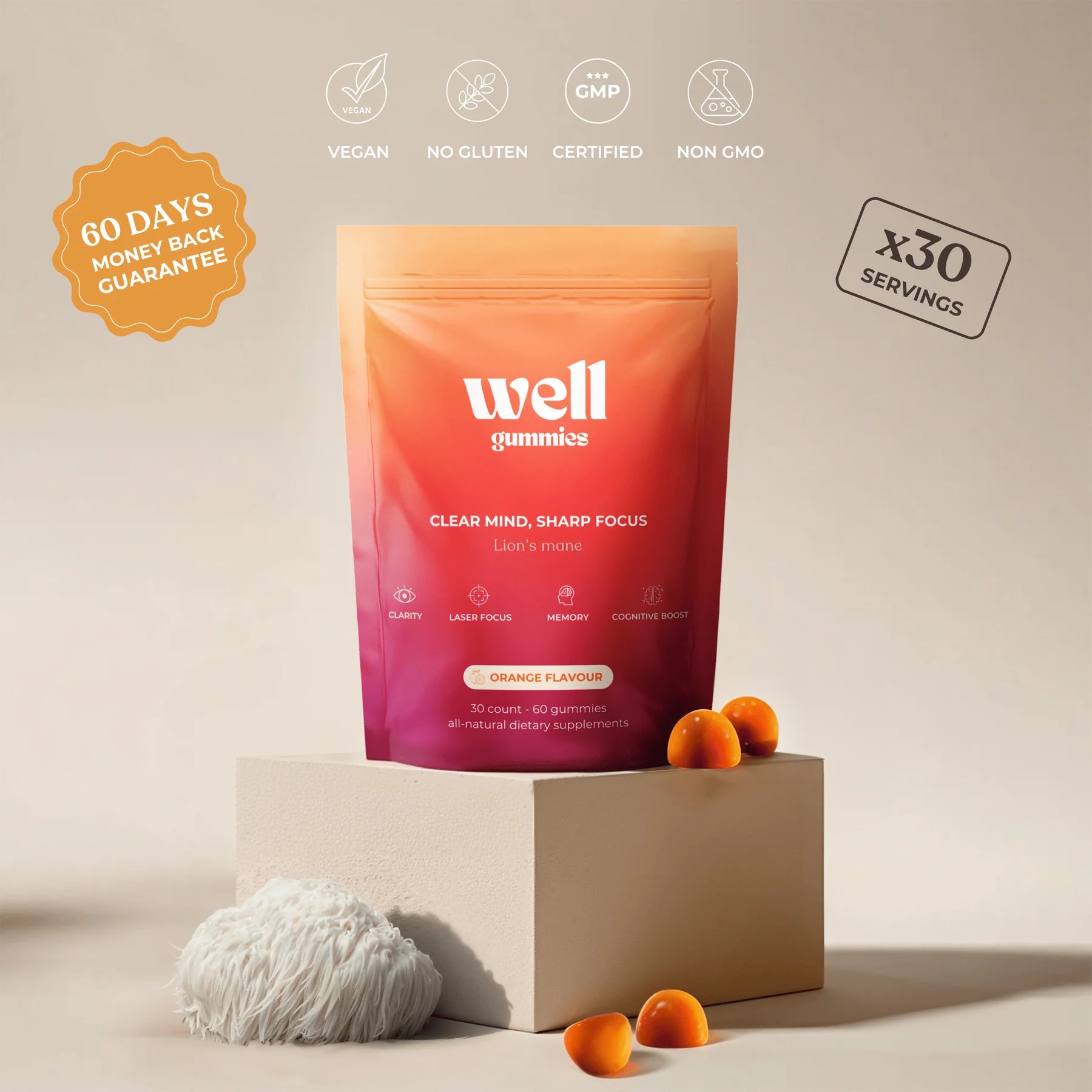 LION'S MANE FOCUS GUMMIES