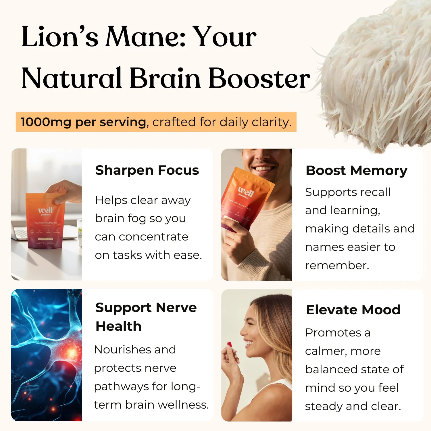 LION'S MANE FOCUS GUMMIES